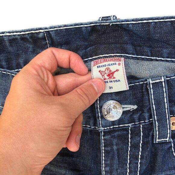 Vintage True Religion Jeans Size 31 BILLY BIG T Blue - Picture 8 of 9